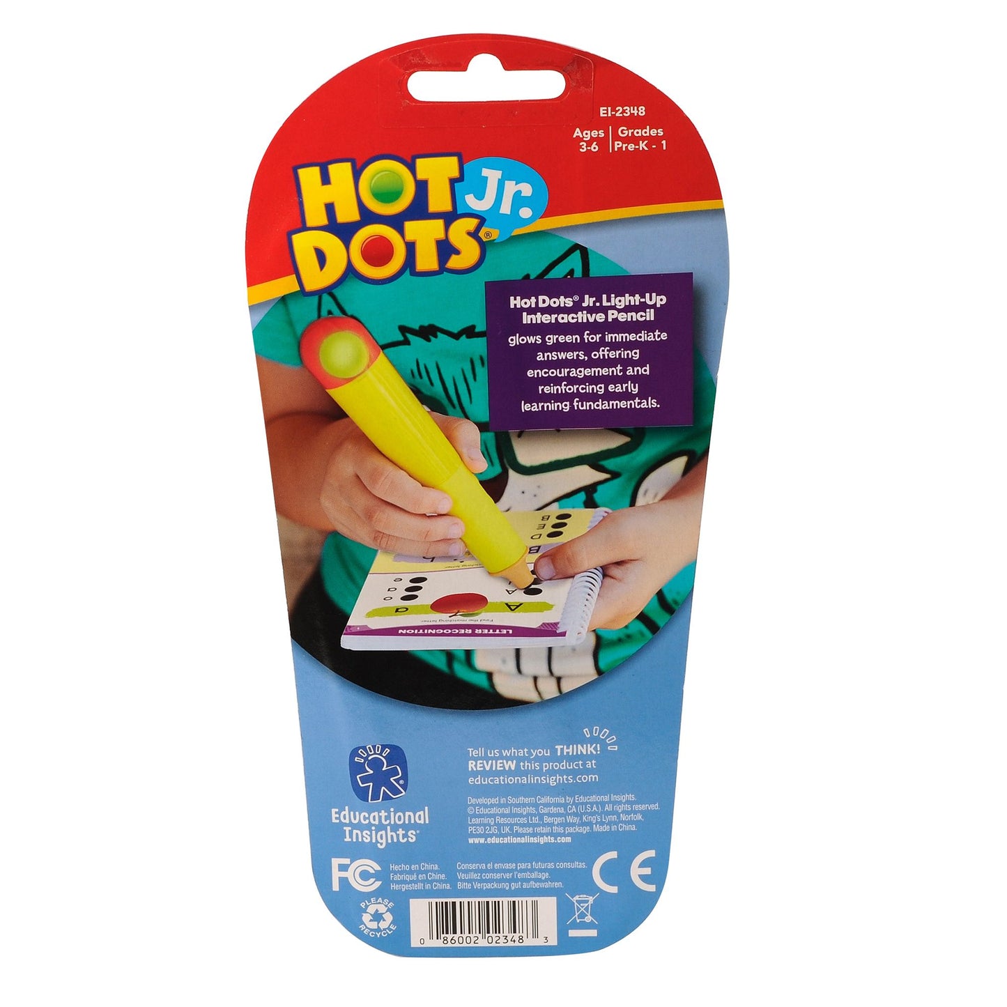 Educational Insights Hot Dots Jr. Light-Up Interactive Pencil