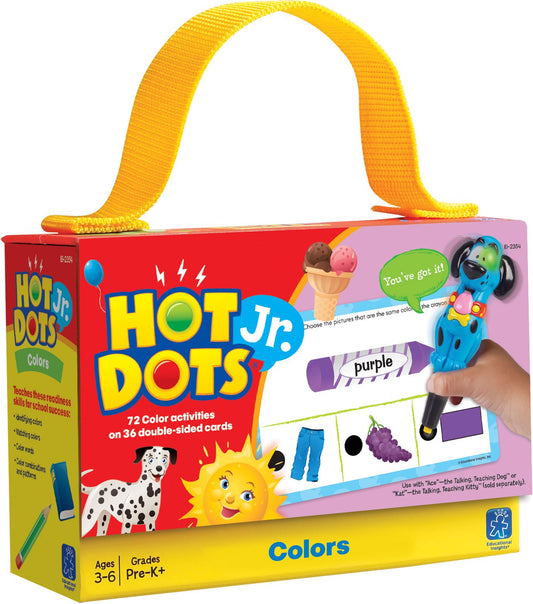 Educational Insights EI-2354 Hot Dots Jr Cards Colors