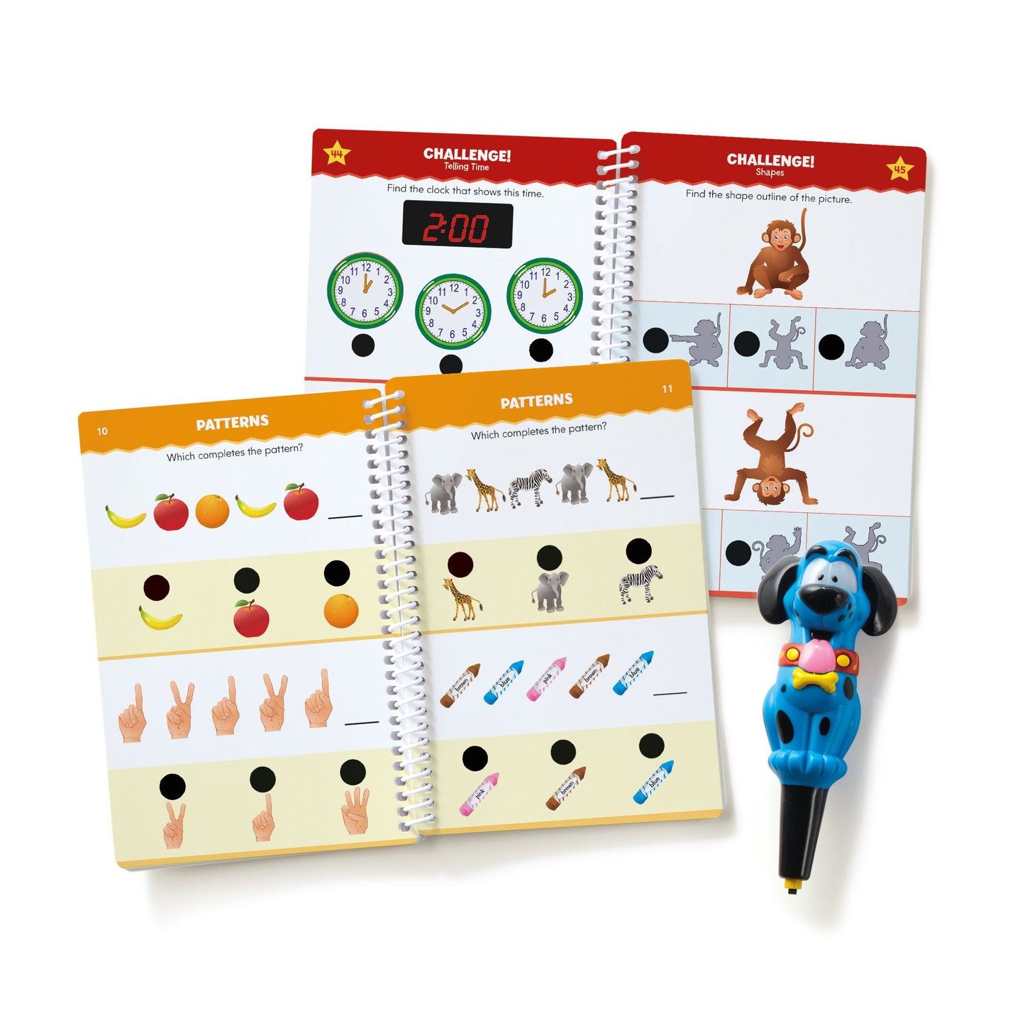 Educational Insights 2373 Hot Dots Jr. Lets Master Kindergarten Math