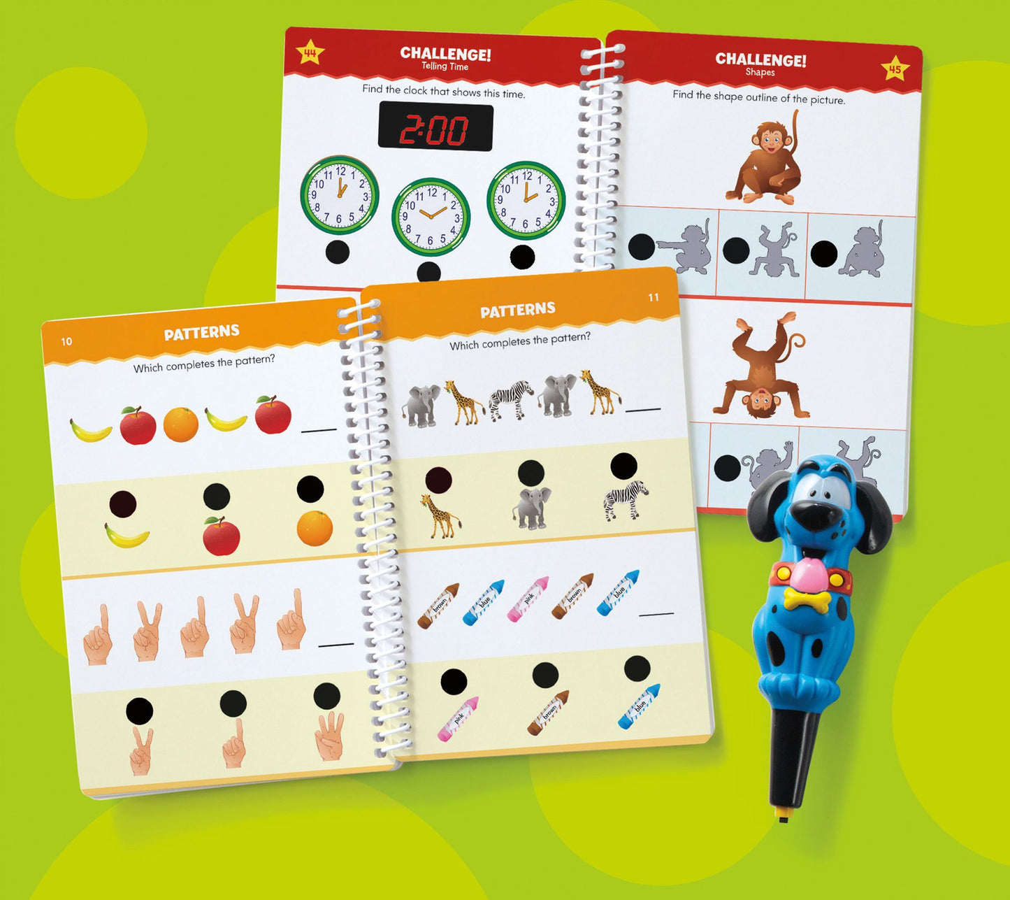 Educational Insights 2373 Hot Dots Jr. Lets Master Kindergarten Math