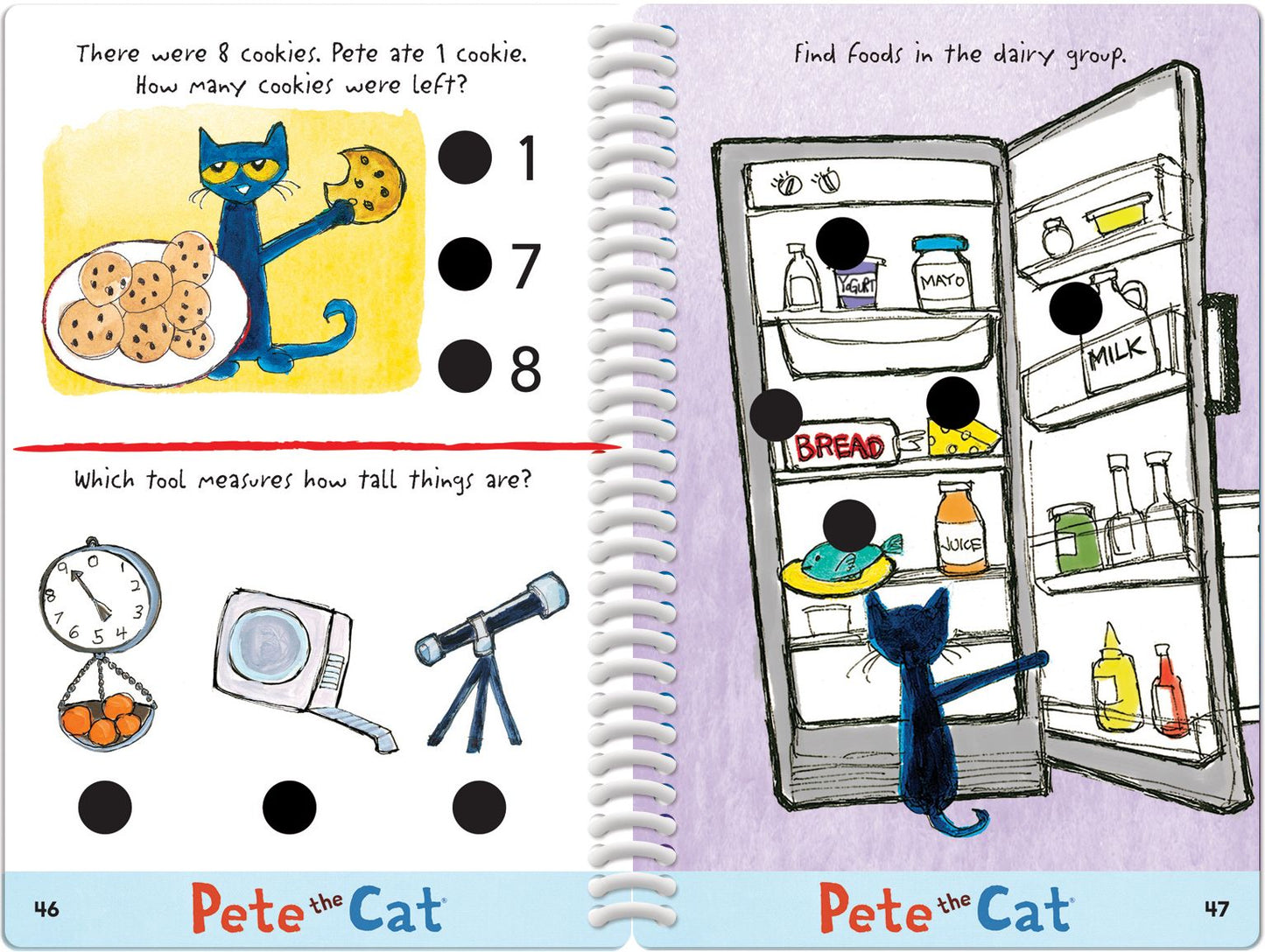 Educational Insights 2454 Hot Dots Jr. Pete The Cat Kindergarten Rocks Set Plus Pen