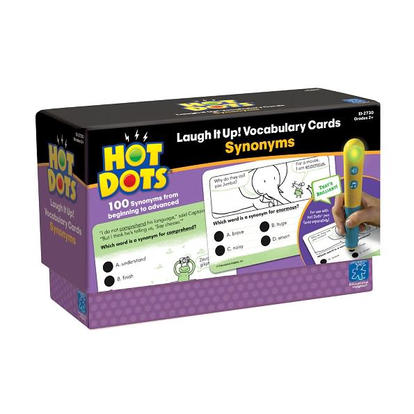 Hot Dots??? Laugh It Up! Vocabulary Cards - Synonyms
