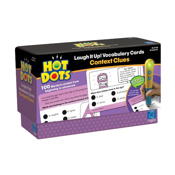 Hot Dots??? Laugh It Up! Vocabulary Cards - Context Clues