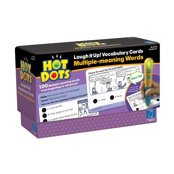 Hot Dots??? Laugh It Up! Vocabulary Cards - Multiple Meaning Words