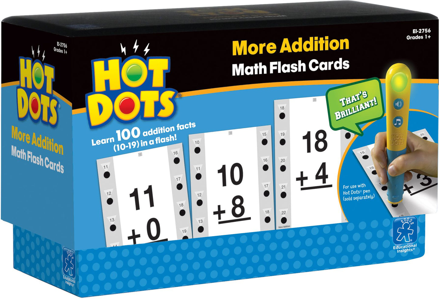 EDUCATIONAL INSIGHTS EI-2756 HOT DOTS MORE ADDITION-FACTS 10-19