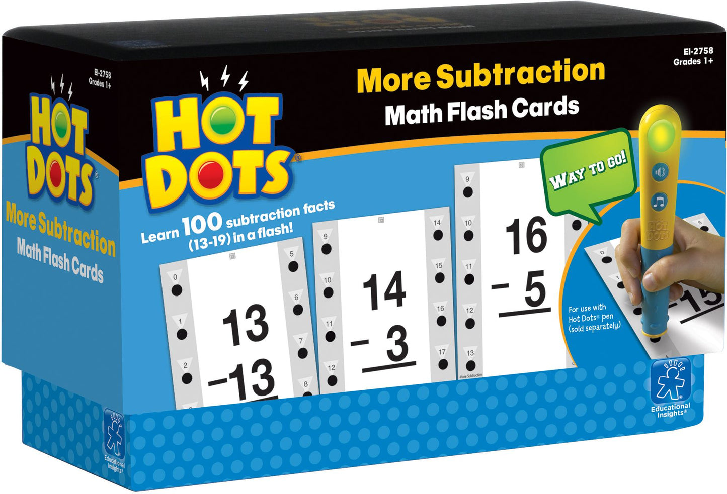 EDUCATIONAL INSIGHTS EI-2758 HOT DOTS MORE SUBTRACTION-FACTS 13-19