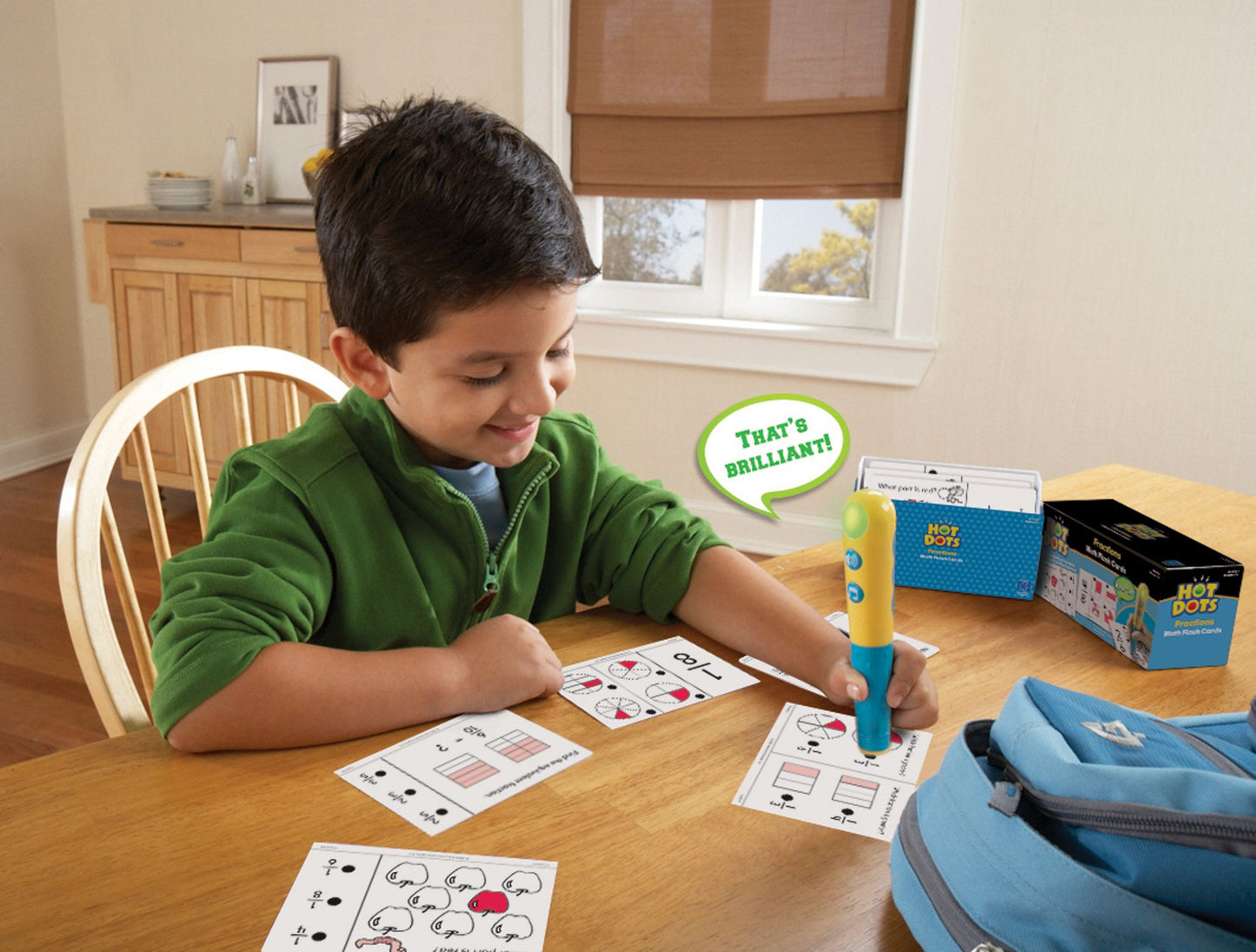 EDUCATIONAL INSIGHTS EI-2761 HOT DOTS FLASH CARDS FRACTIONS