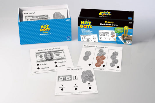 EDUCATIONAL INSIGHTS EI-2762 HOT DOTS FLASH CARDS MONEY