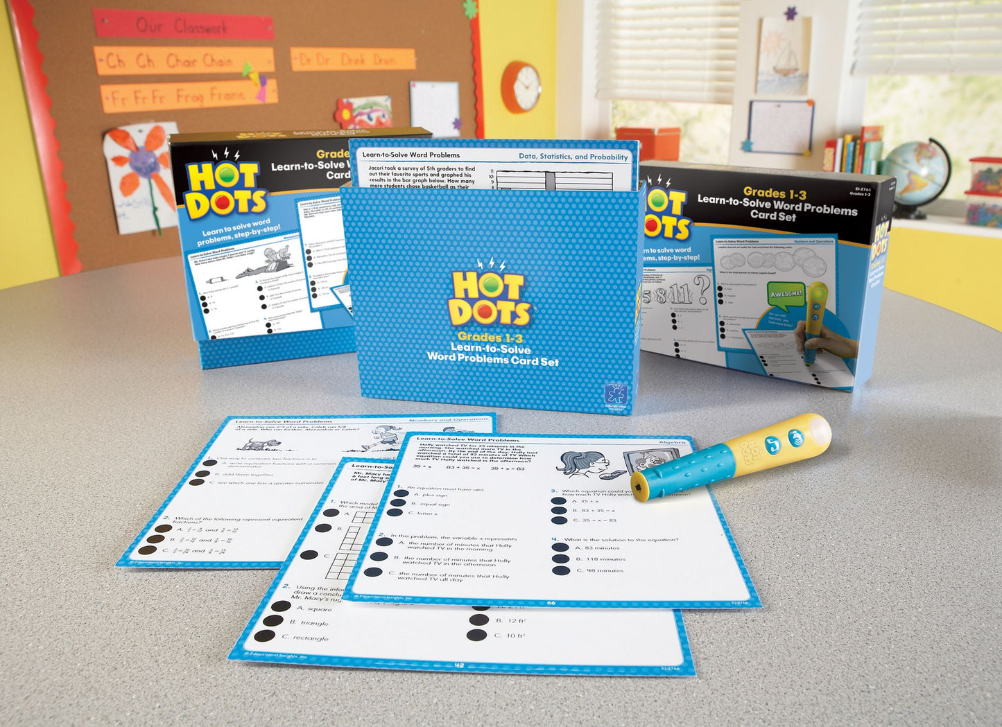 Educational Insights EI-2765 Hot Dots Learn To Solve Word