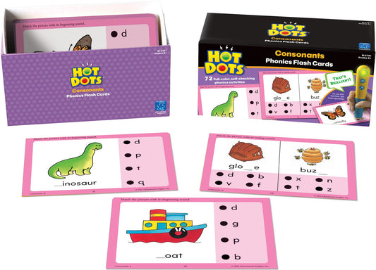 EDUCATIONAL INSIGHTS EI-2781 HOT DOTS PHONICS PROGRAM SET 2: CO-NSONANTS