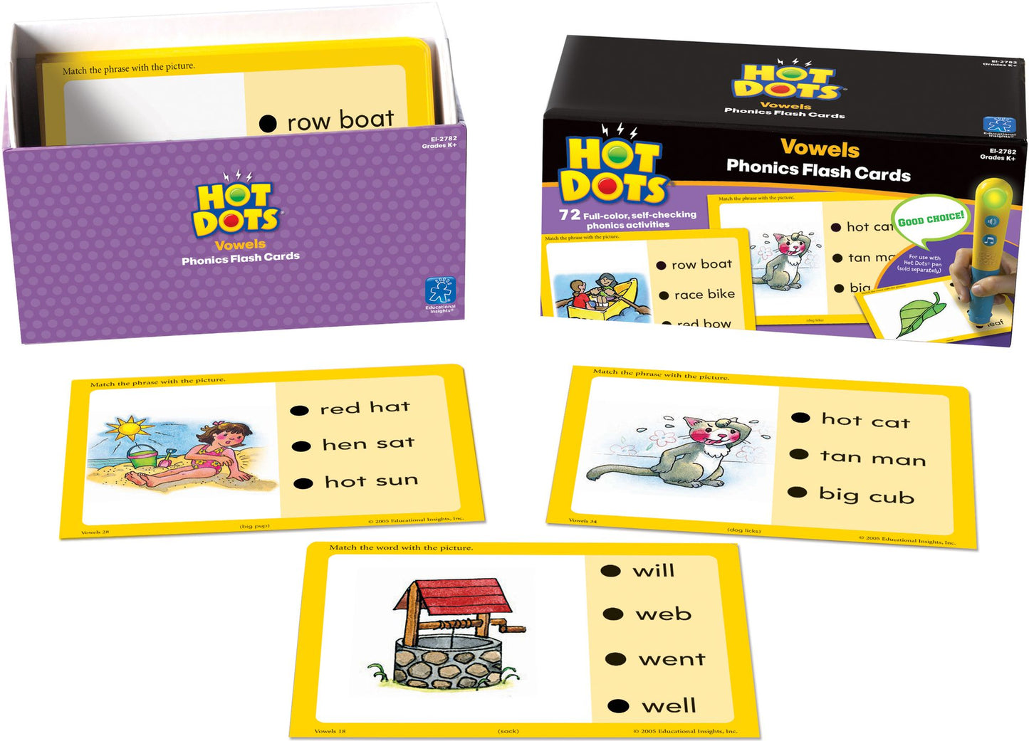 EDUCATIONAL INSIGHTS EI-2782 HOT DOTS PHONICS PROGRAM SET 3: VO-WELS