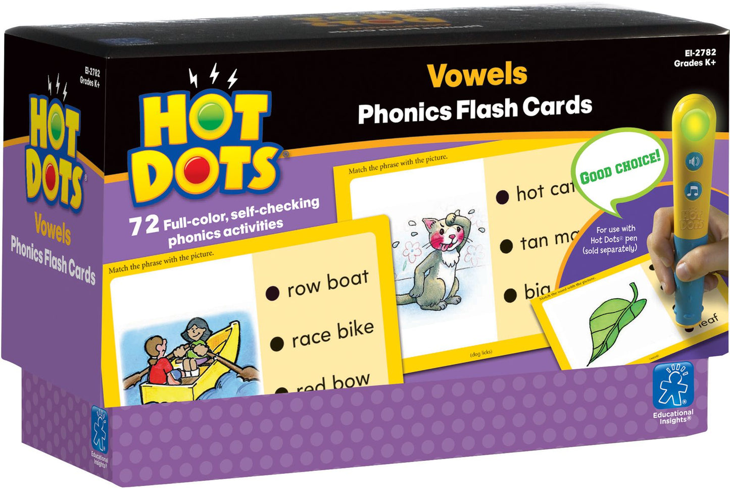 EDUCATIONAL INSIGHTS EI-2782 HOT DOTS PHONICS PROGRAM SET 3: VO-WELS