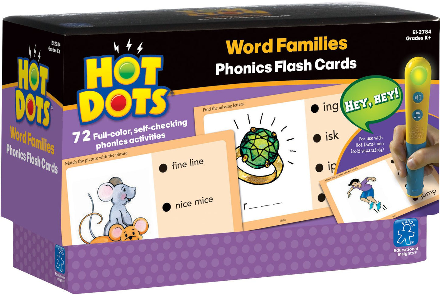 EDUCATIONAL INSIGHTS EI-2784 HOT DOTS PHONICS PROGRAM SET 5: WO-RD FAMILIES