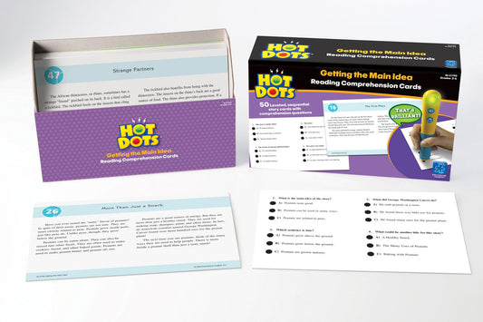EDUCATIONAL INSIGHTS EI-2790 HOT DOTS READING COMPREHENSION KITS-SET 1: GETTING THE MAIN IDEA