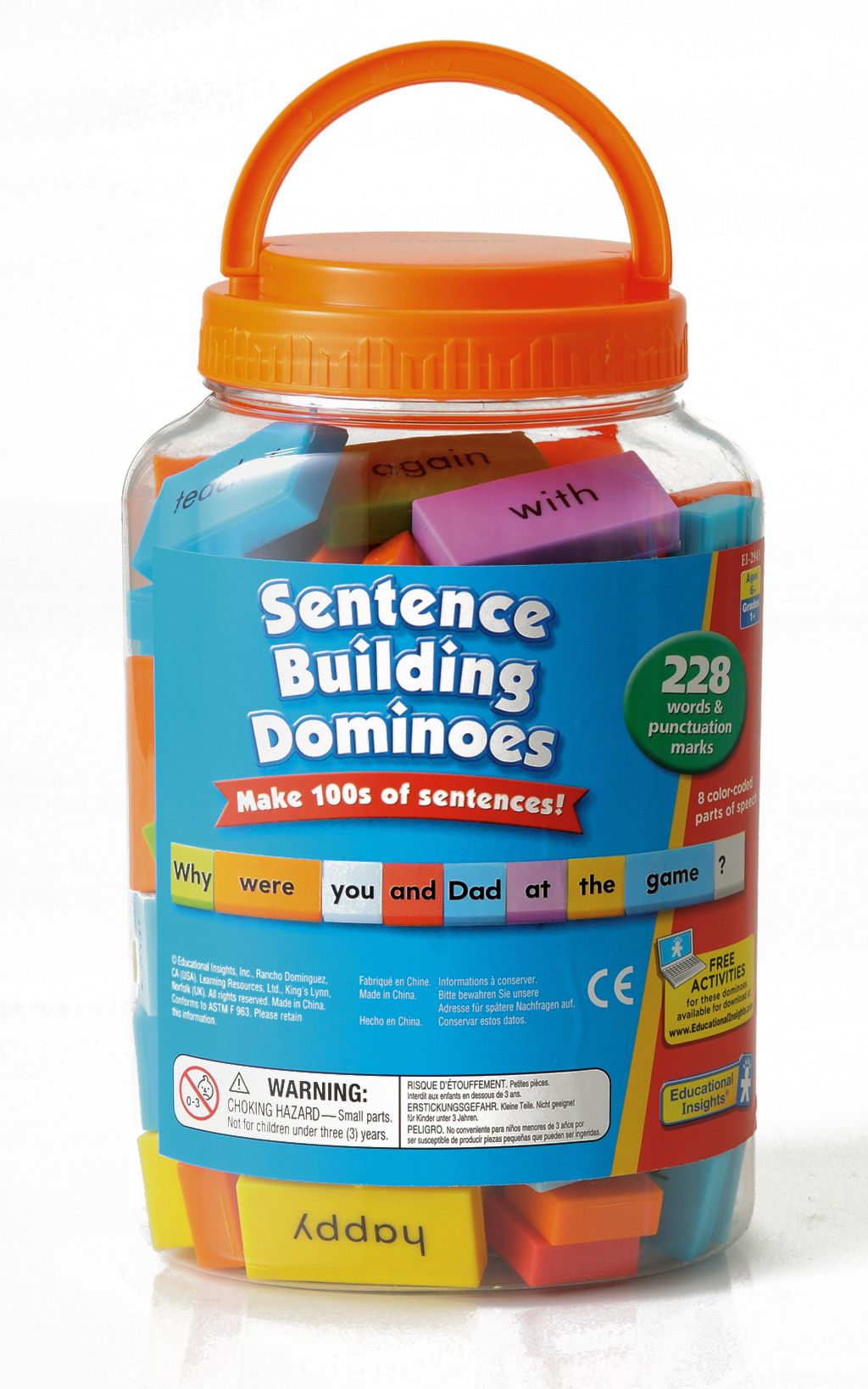Sentence-Building Dominoes