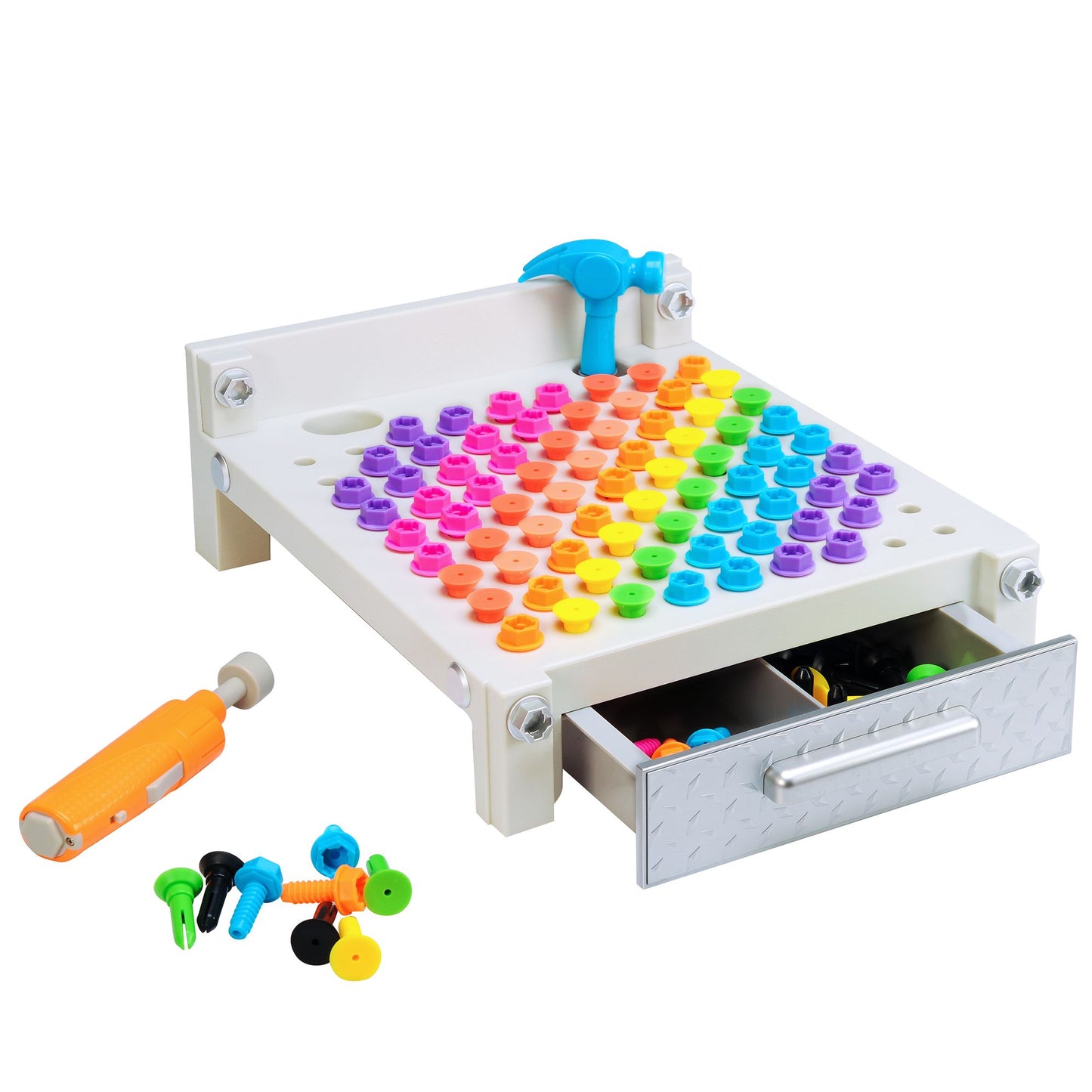 Educational Insights Design 'n Drill My First Workbench - Grey