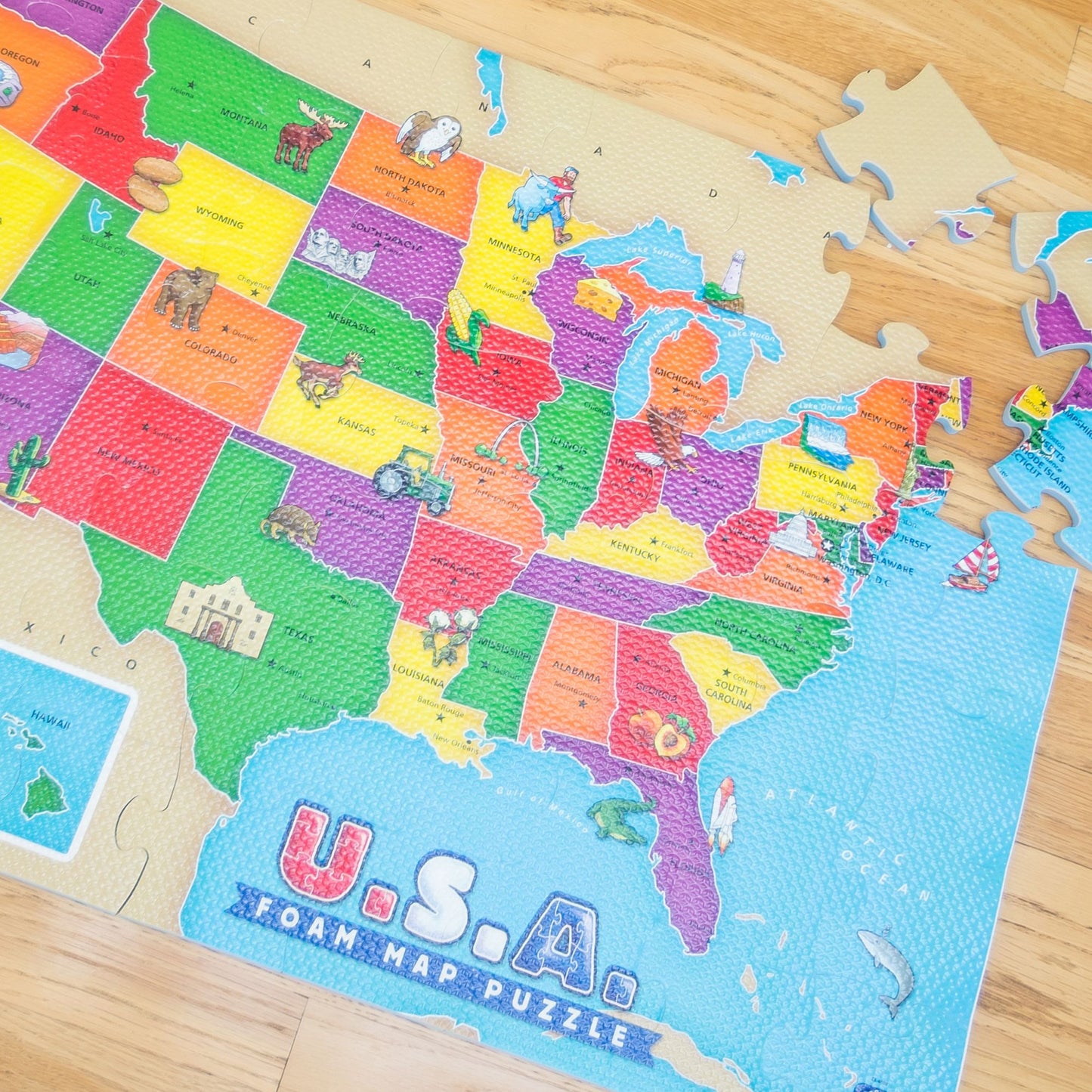 USA Foam Map Puzzle