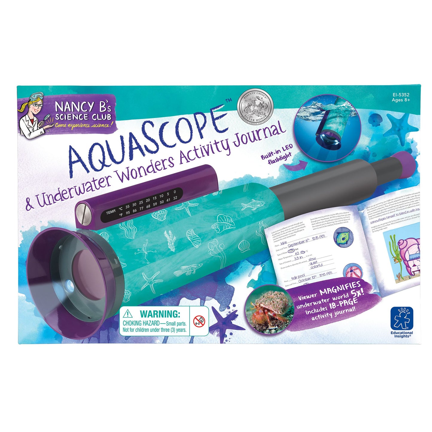 Educational Insights Nancy B's Aquascope & Activity Journal