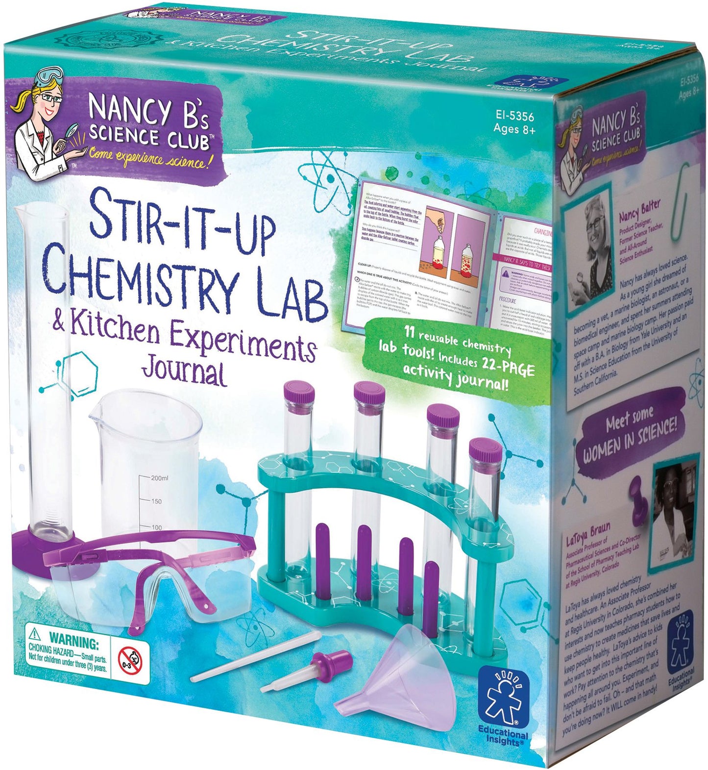 Educational Insights 5356 Nancy Bs Science Club Stir-It-Up Chemistry Lab & Kitchen Experiments Journal