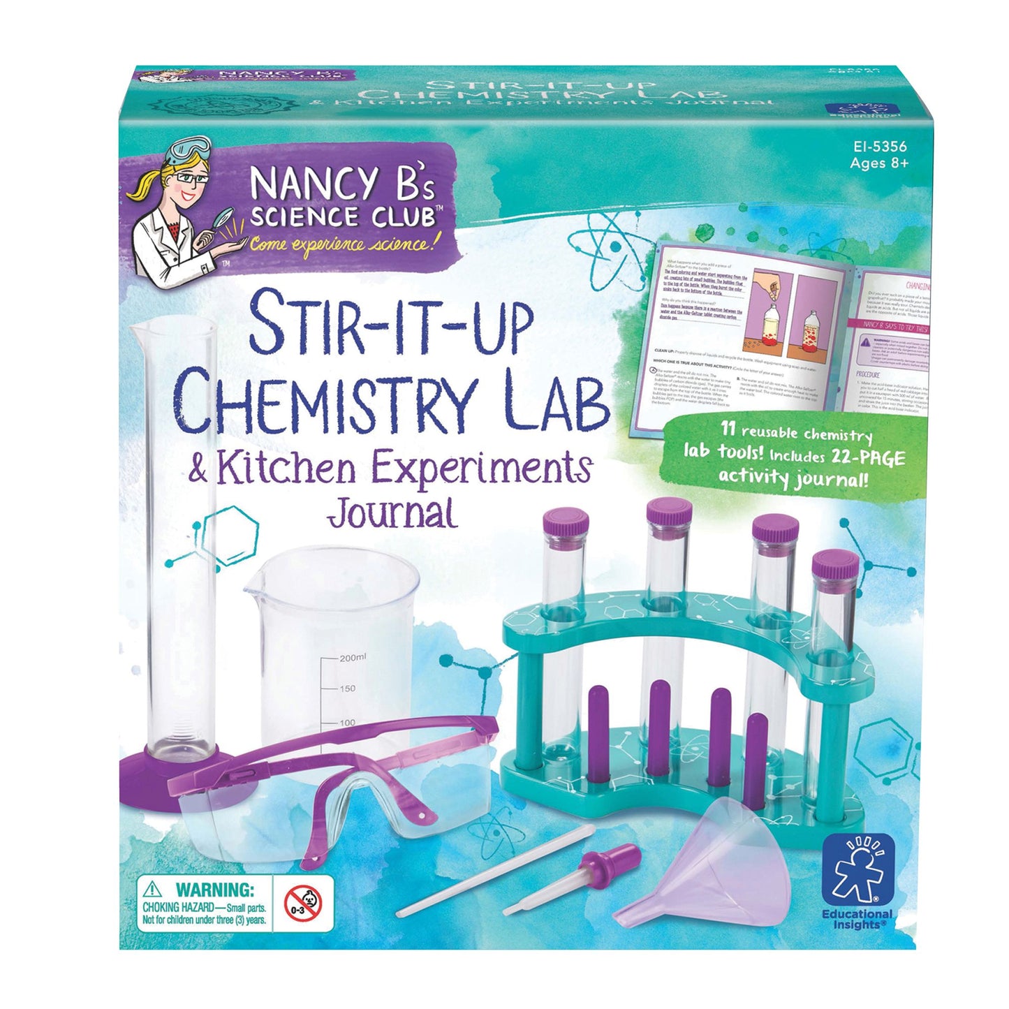 Educational Insights 5356 Nancy Bs Science Club Stir-It-Up Chemistry Lab & Kitchen Experiments Journal