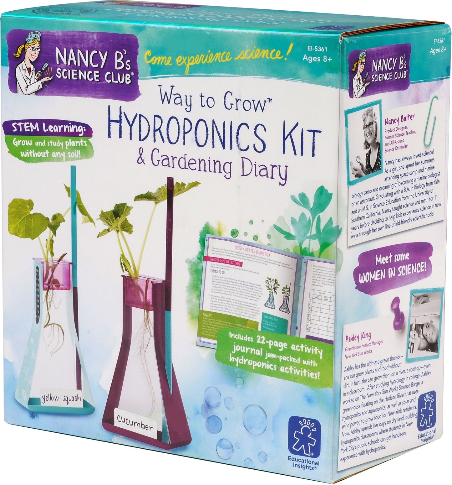 Nancy B'S Science Club Way To Grow Hydroponics Kit & Gardening Diary