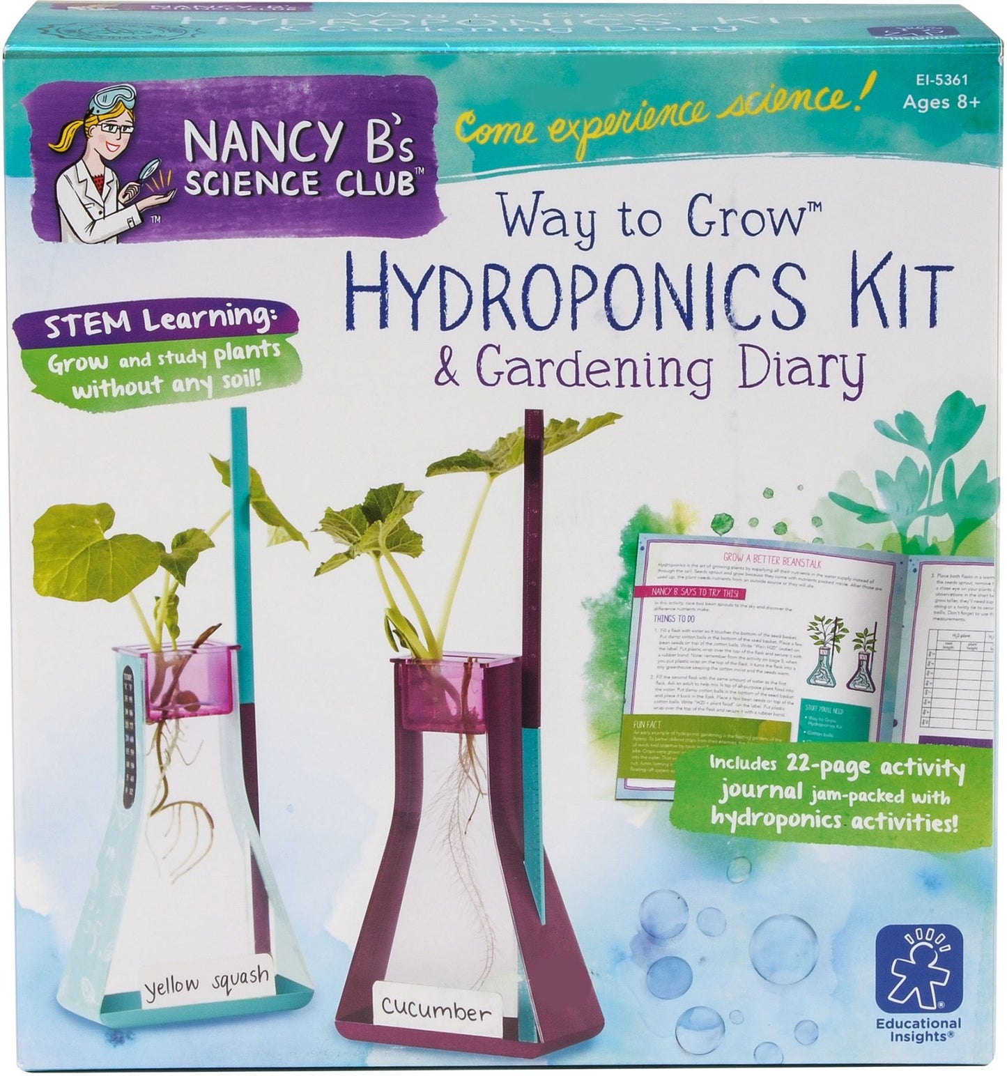 Nancy B'S Science Club Way To Grow Hydroponics Kit & Gardening Diary
