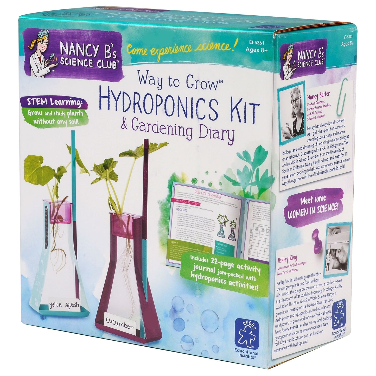 Nancy B'S Science Club Way To Grow Hydroponics Kit & Gardening Diary
