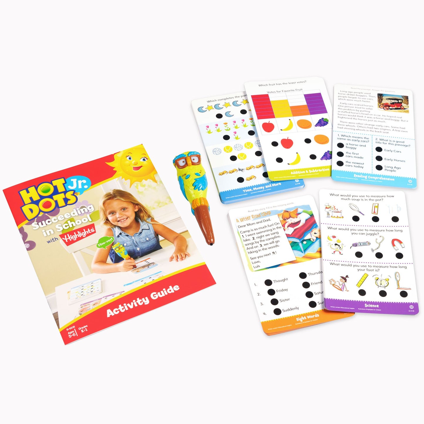 Educational Insights Hot Dots Jr. Succeeding in School Set with Highlights