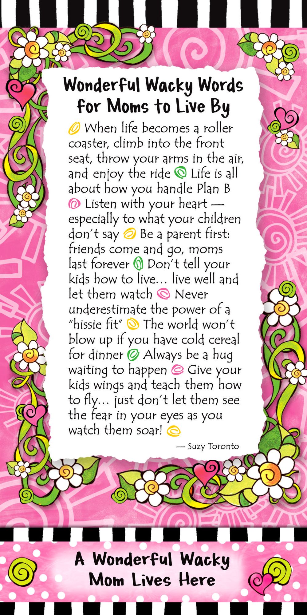Wonderful Wacky Words for Moms Magnetic List Pad 60 Sheets
