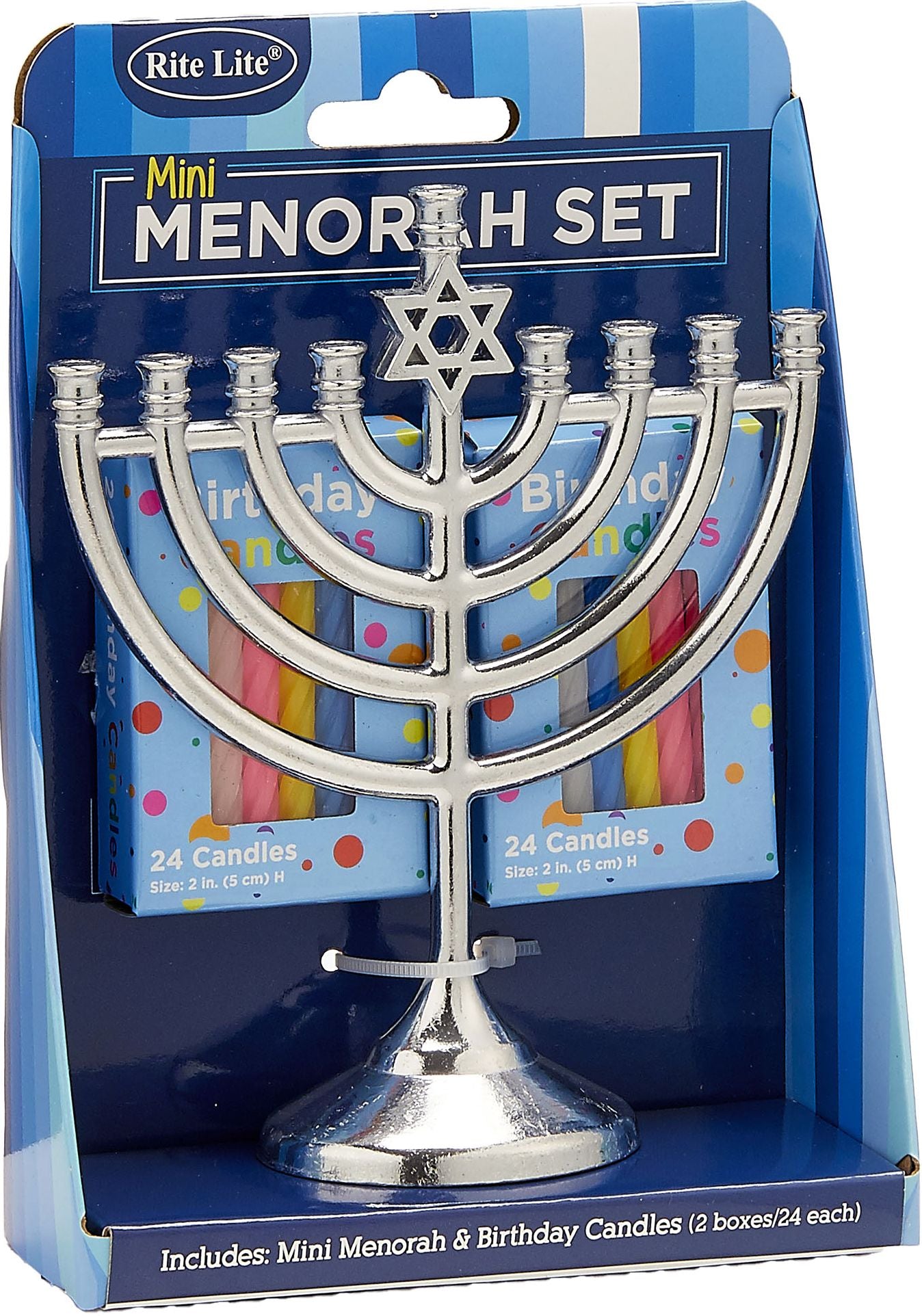 Mini Menorah and 48 Candle Set