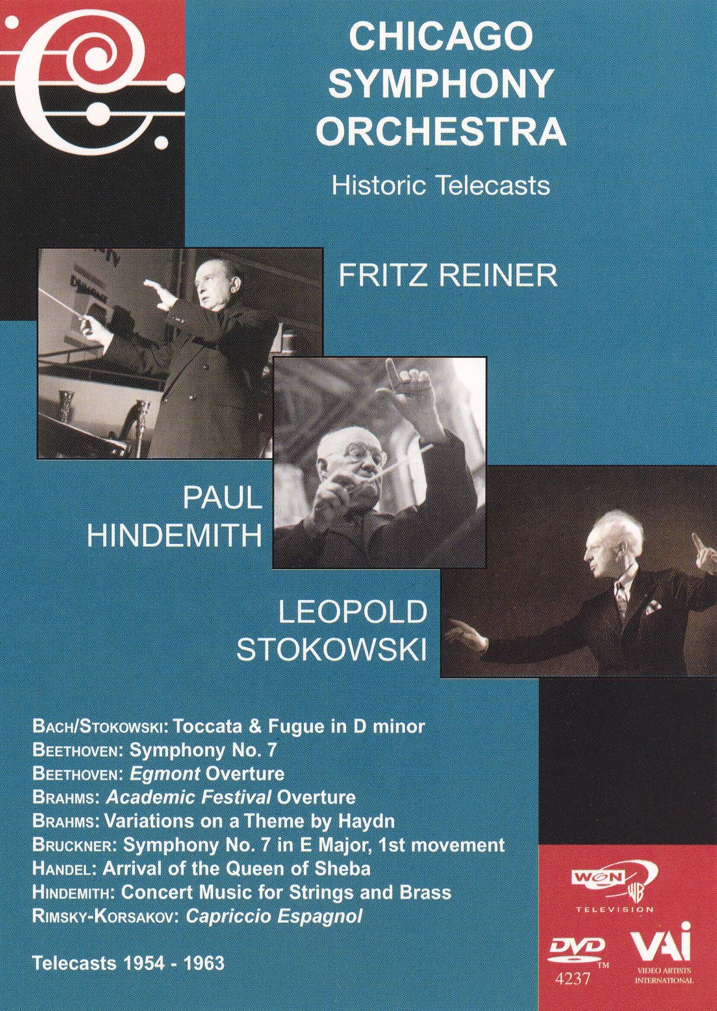 Chicago Symphony Orchestra Historic Telecasts: Reiner/Hindemith/Stokowski