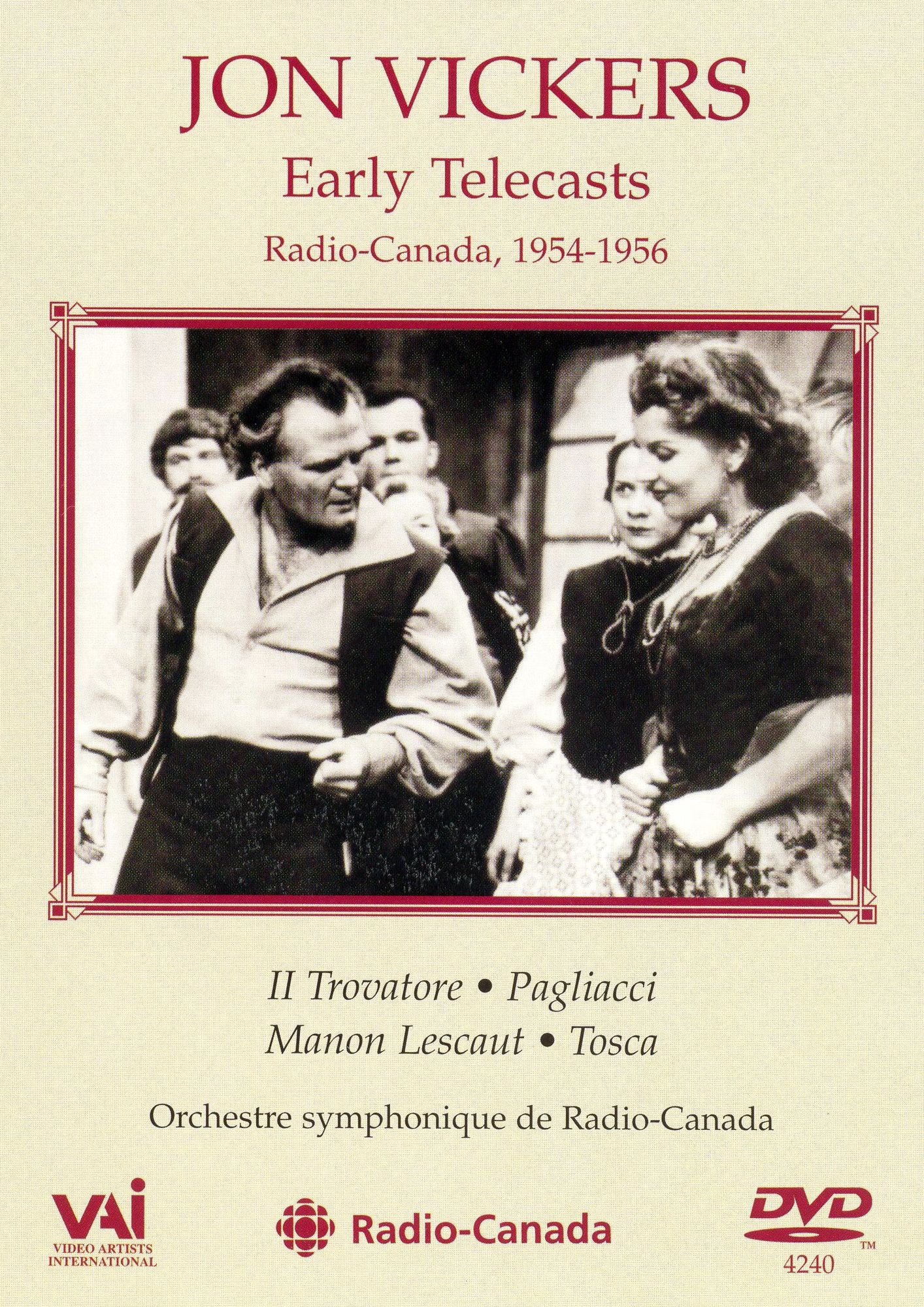 Jon Vickers: Early Telecasts (1954-1956)