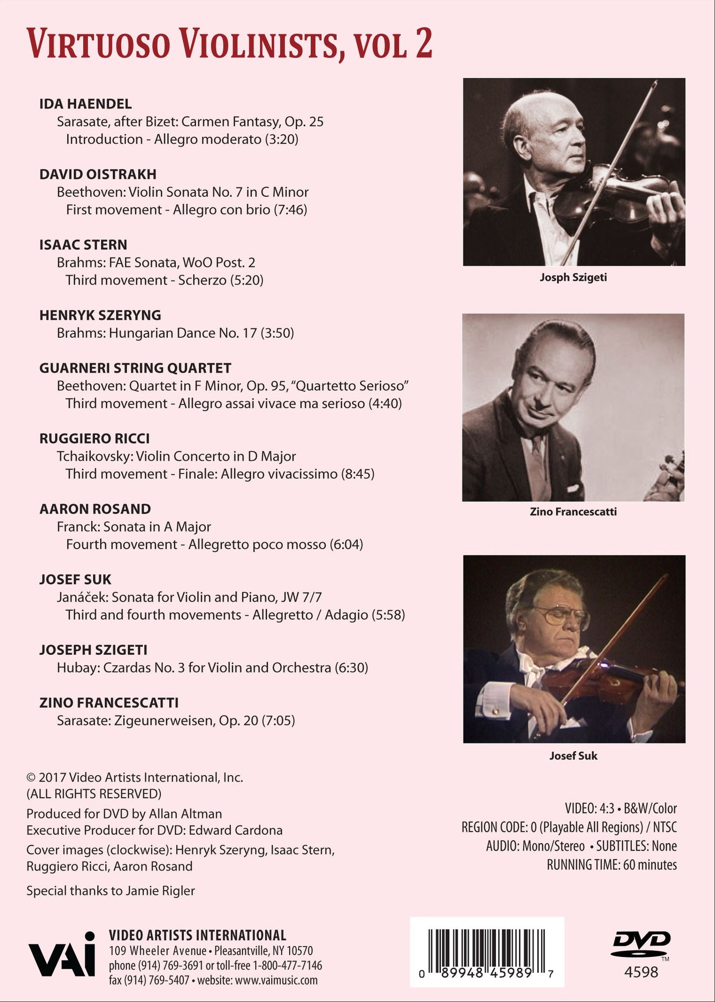 Virtuoso Violinists, Vol. 2