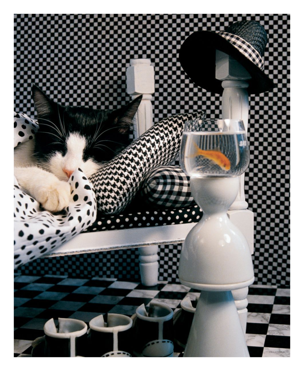 Checkerboard Cat 1000 Piece Puzzle
