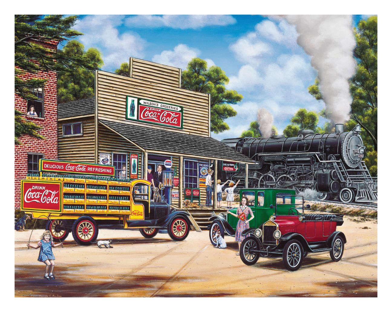 Springbok Puzzles 33-10575 Coca-Cola All Aboard, 1000 Piece Jigsaw Puzzle