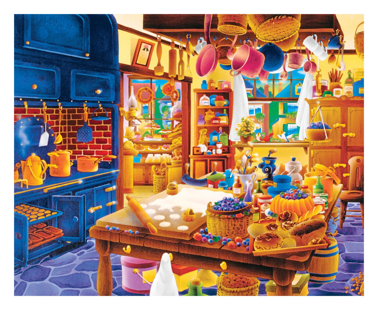 Springbok Puzzles 33-10633 Bakers Kitchen, 1000 Piece Jigsaw Puzzle