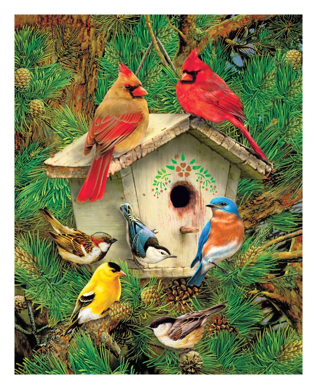 Feathered Retreat 1000 Piece Jigsaw Puzzle