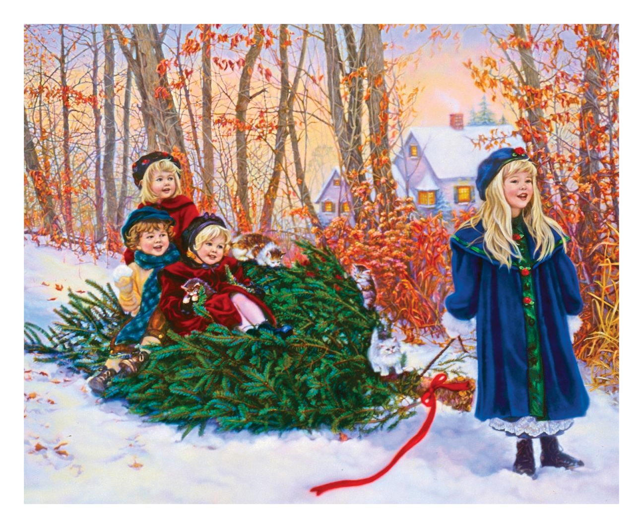 Springbok Puzzles 34-10638 Yuletide Ride, 1000 Piece Jigsaw Puzzle