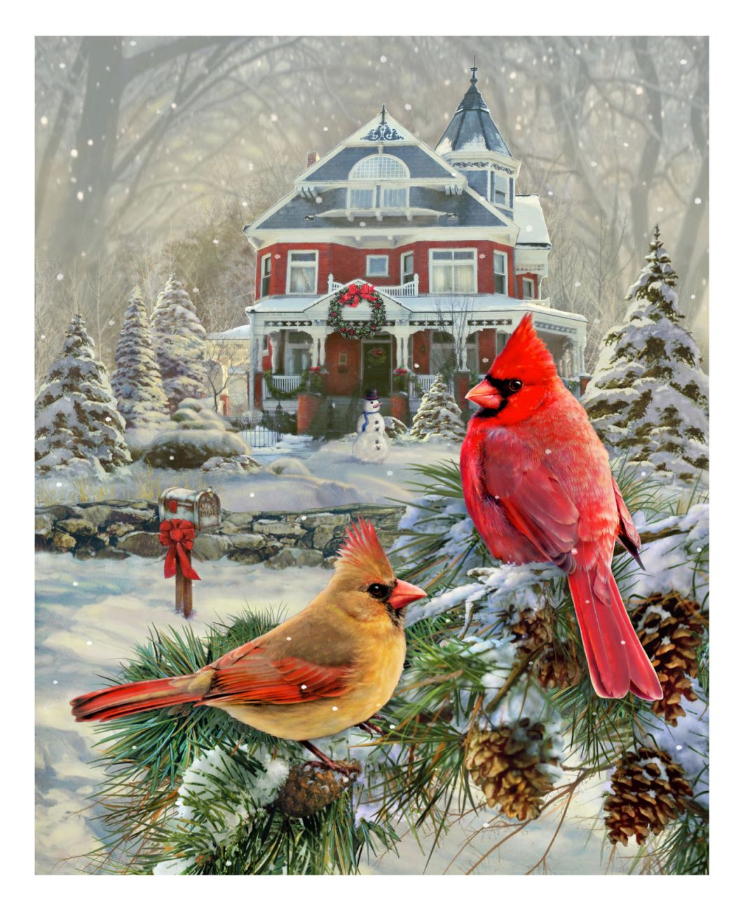 Cardinal Holiday Retreat 1000 Piece Jigsaw Puzzle