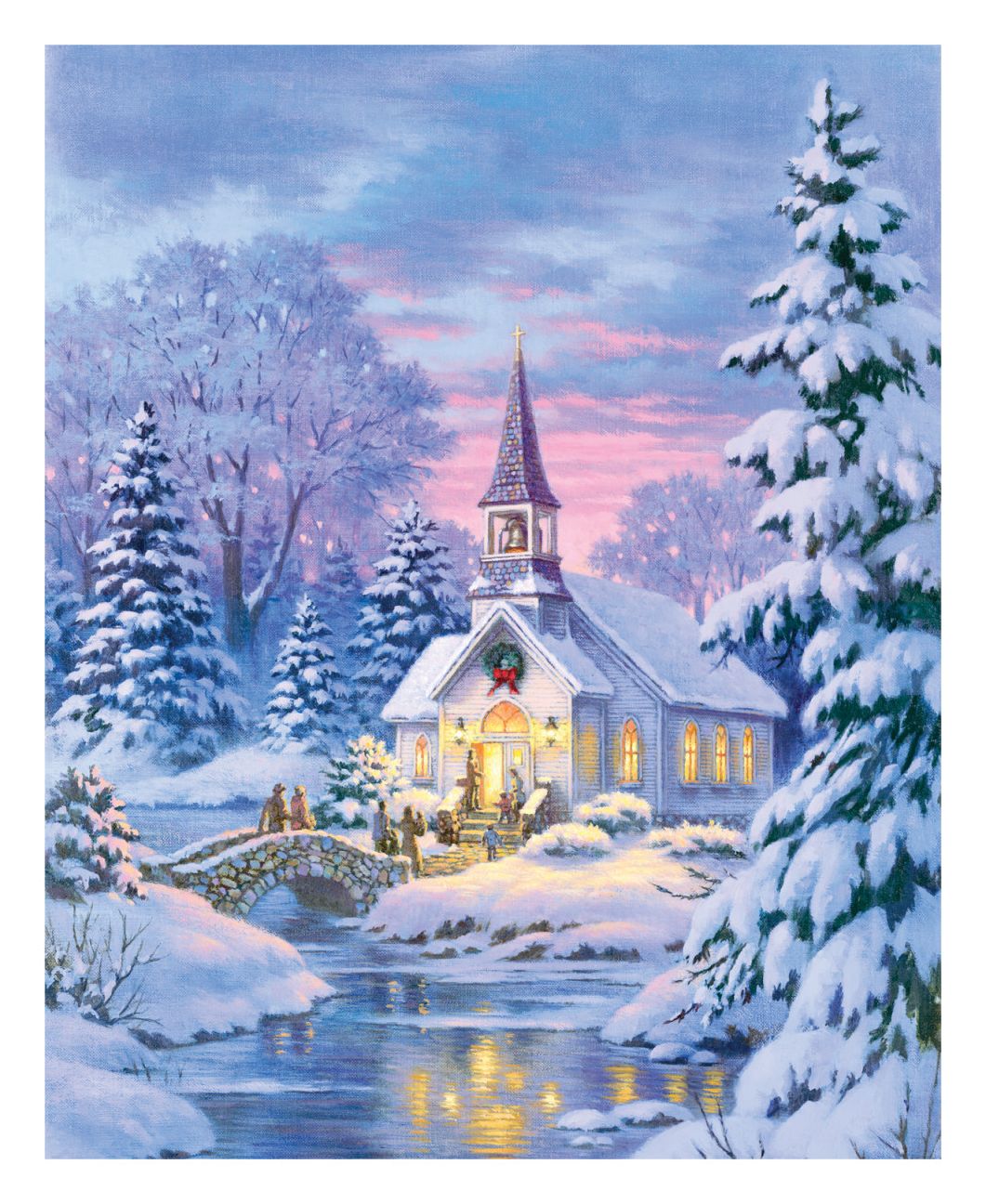Village Chapel 1000 Piece Jigsaw Puzzle