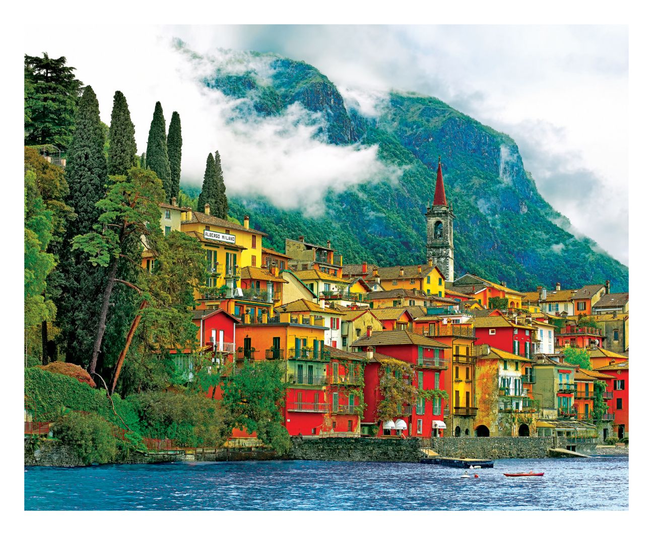 Springbok Puzzles 33-20494 Mediterranean Waterfront, 2000 Piece Jigsaw Puzzle