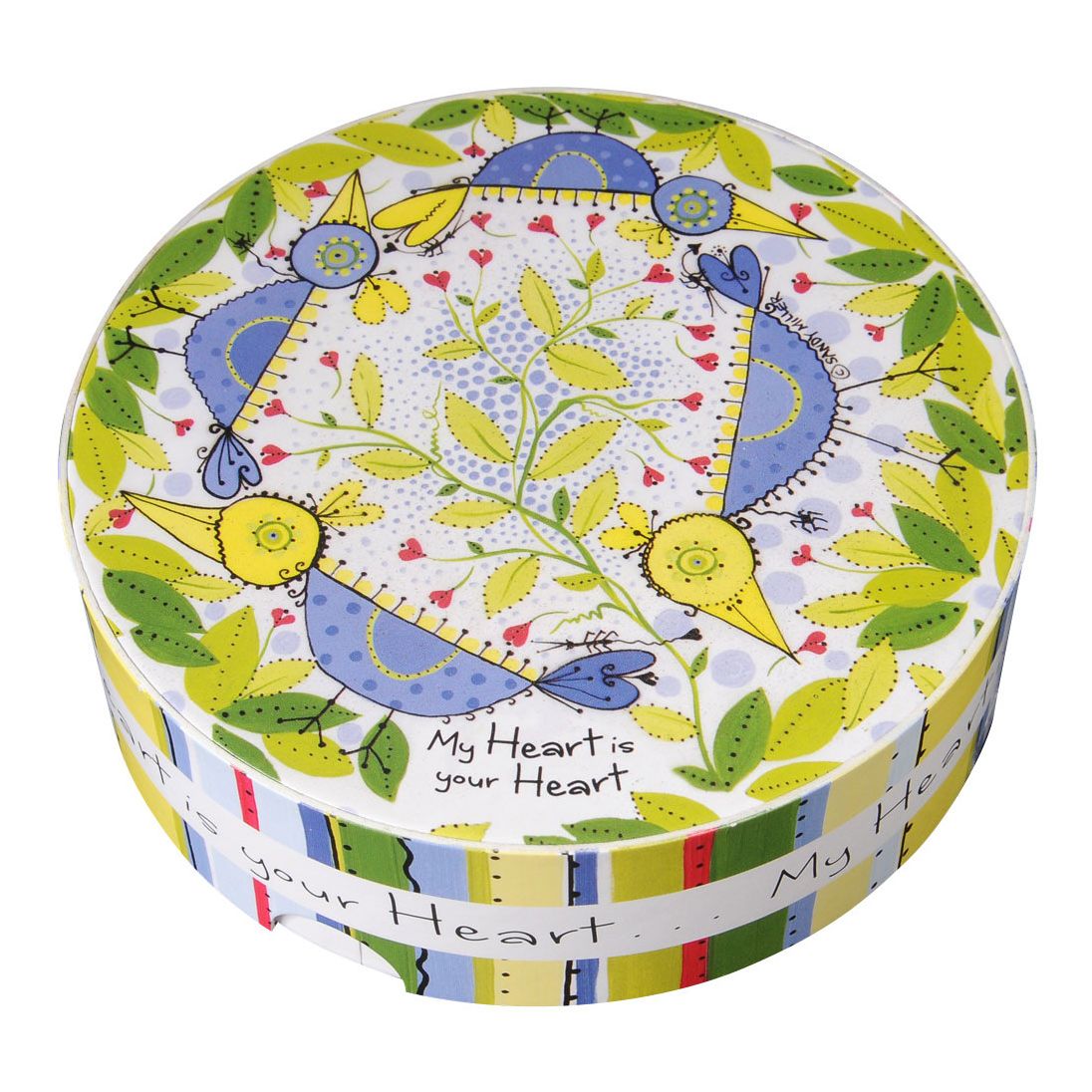 Springbok Puzzles 33-40506 My Heart is Your Heart - Love Thingies, 60 Piece Round Jigsaw Puzzle