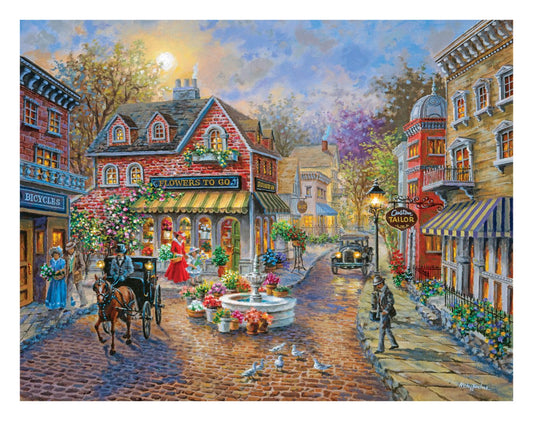 Cobblestone Village 350 Piece Jigsaw Puzzle