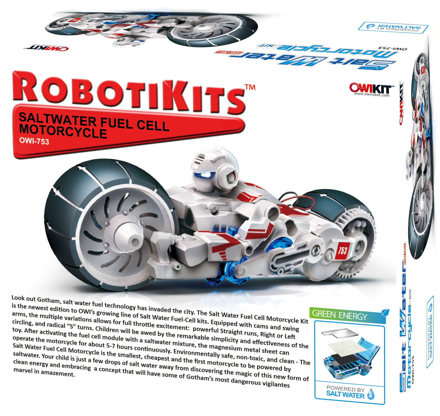 OWI Inc. OWI-753 Salt Water Fuel Cell Motorcycle