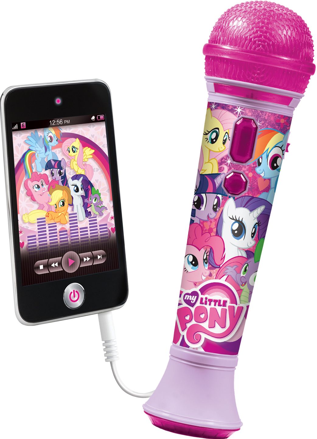 Kiddesigns ML-080.12EMV1 My Little Pony Sing Along Microphone with Built-in Music and MP3 Line-in Feature