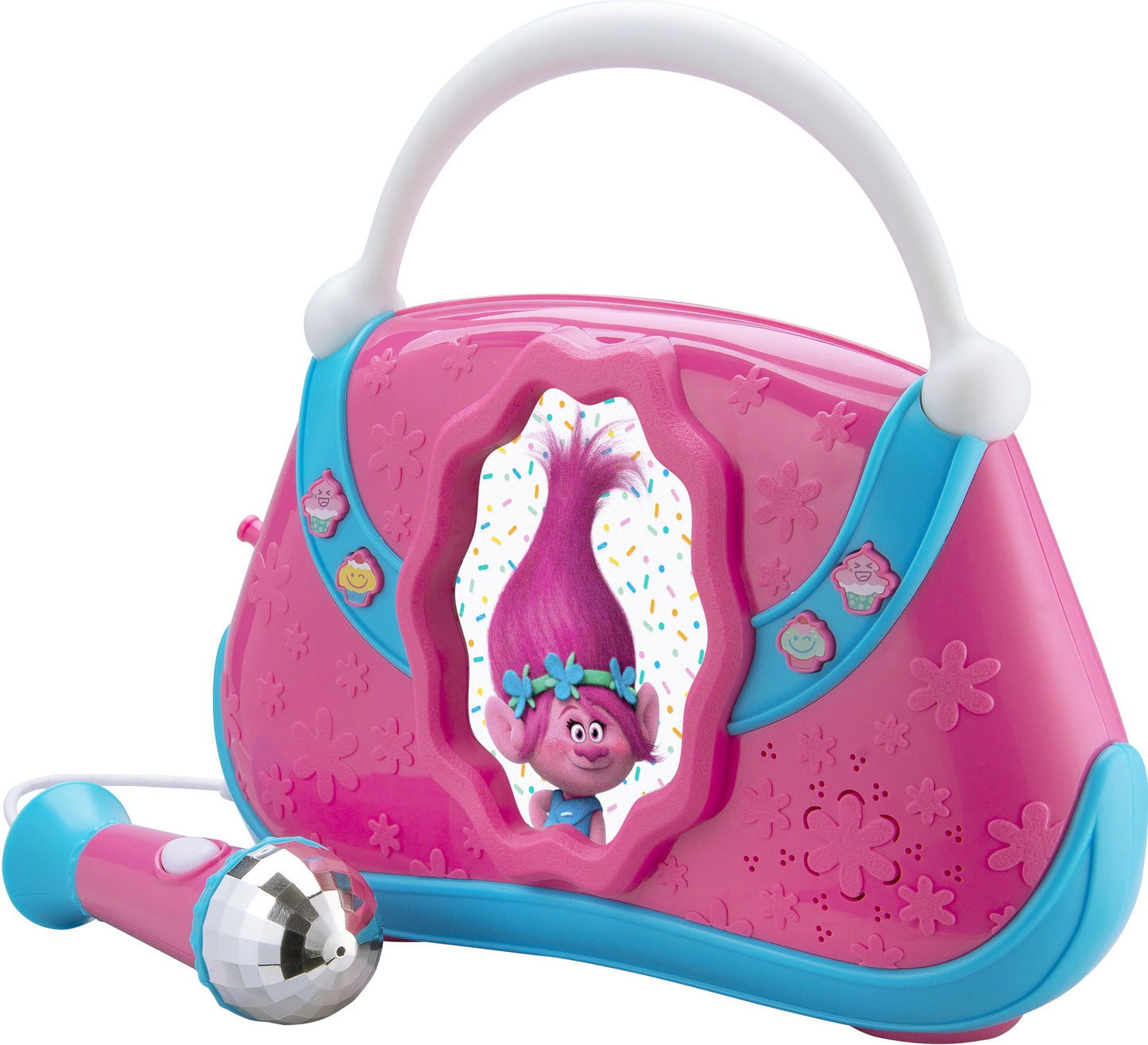 Kiddesigns TR-115.EM Trolls Sing Along Boombox with Built-in Music and MP3 Line-in Feature