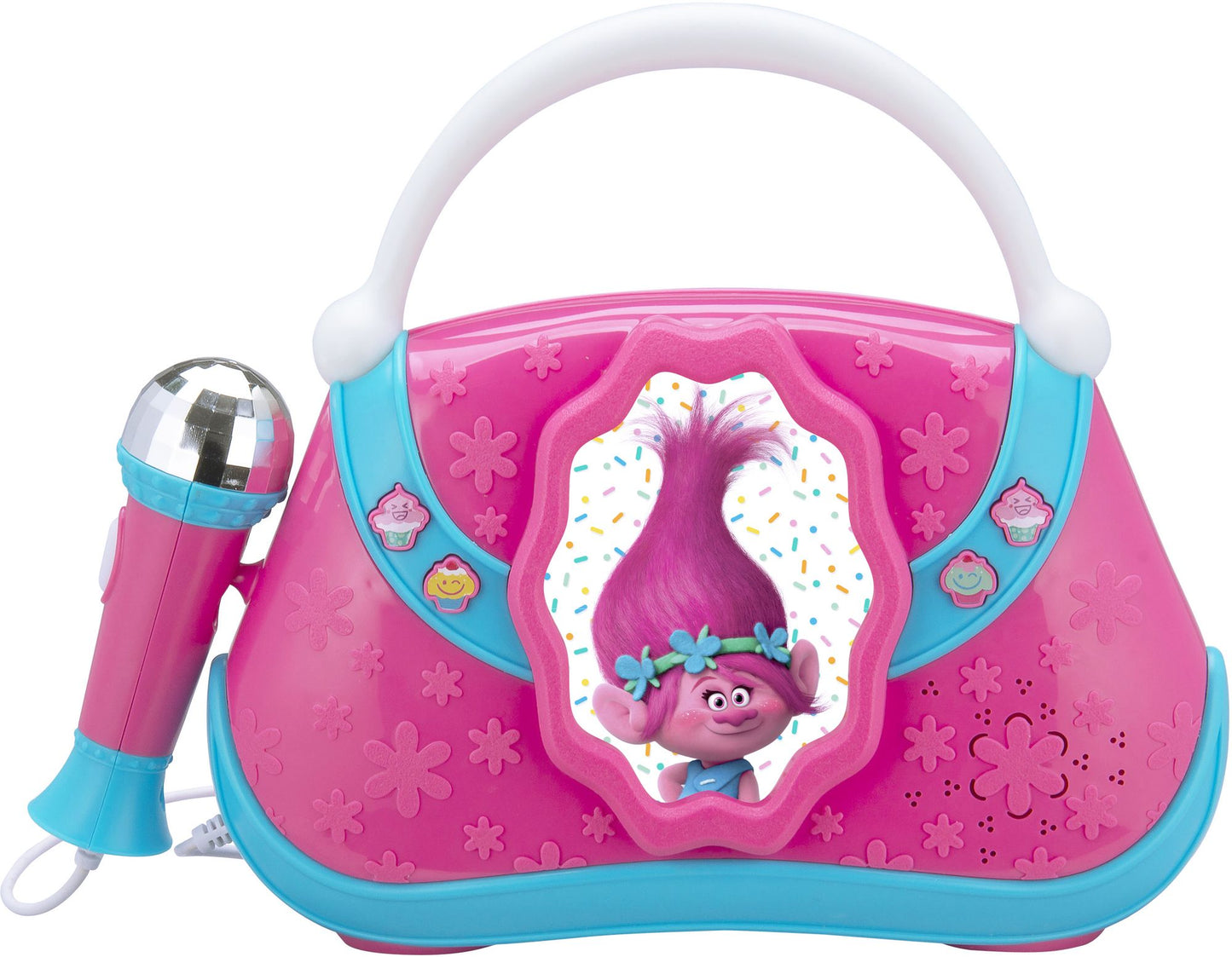 Kiddesigns TR-115.EM Trolls Sing Along Boombox with Built-in Music and MP3 Line-in Feature