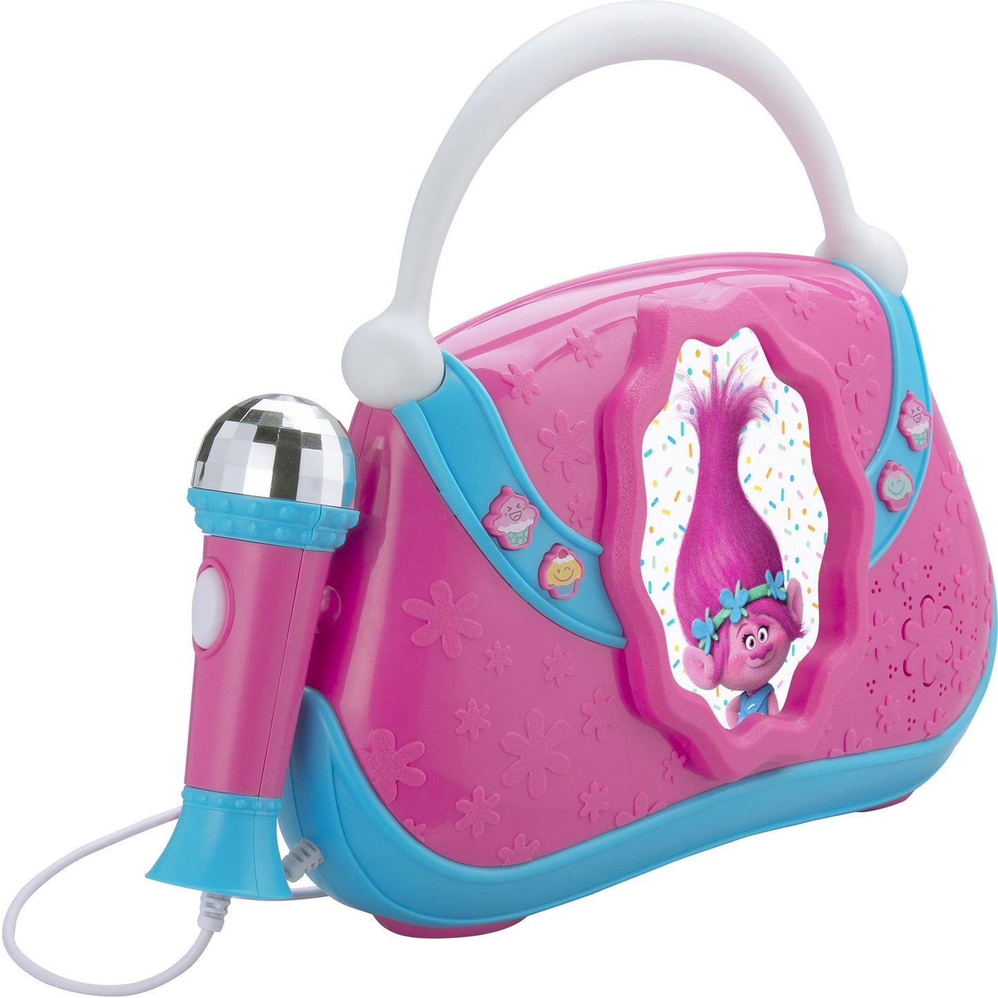 Kiddesigns TR-115.EM Trolls Sing Along Boombox with Built-in Music and MP3 Line-in Feature