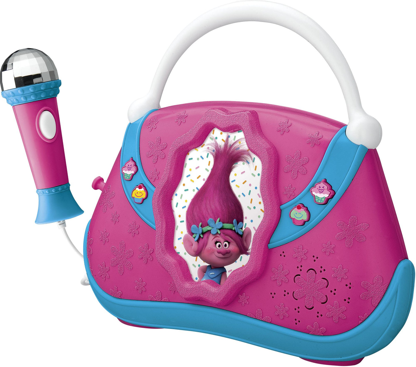Kiddesigns TR-115.EM Trolls Sing Along Boombox with Built-in Music and MP3 Line-in Feature
