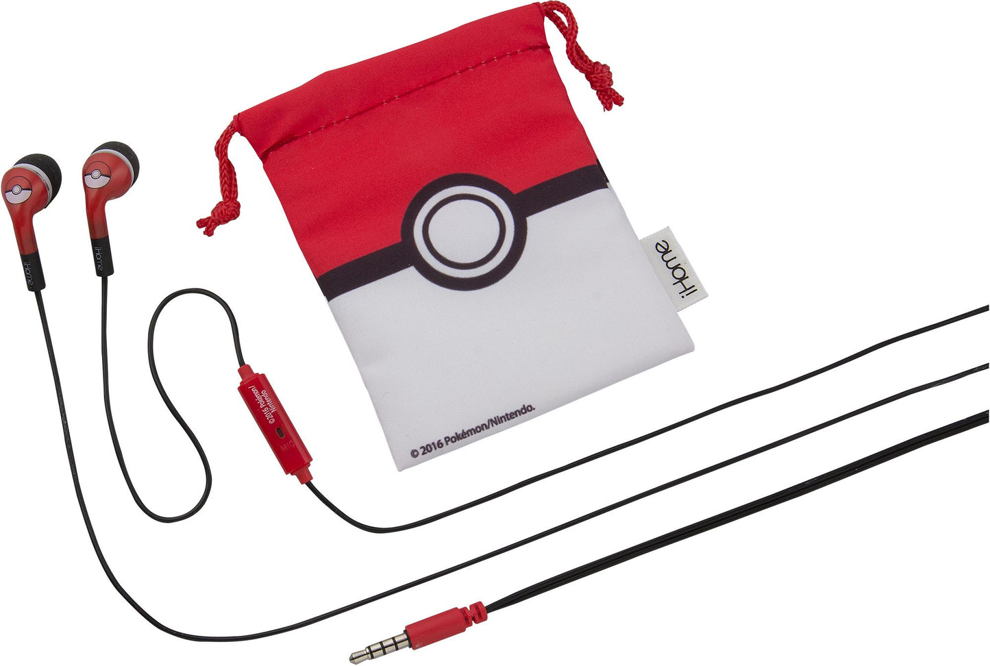 Kiddesigns PI-M15PK.FXV6 Pokemon Earbuds with Pouch (iHome Co-Brand) - with inline mic
